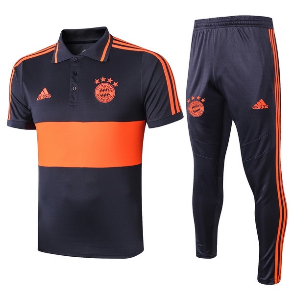 Polo Ensemble Complet Bayern Munich 2019-20 Orange Bleu